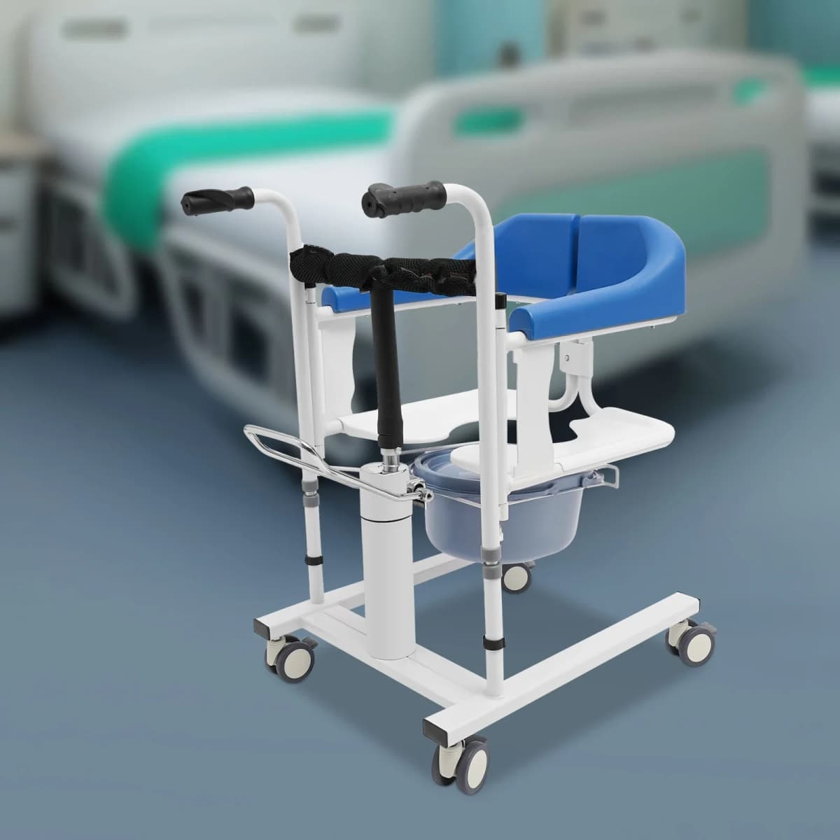 Hydraulic Patient Lifting Wheelchair for Home Transport Wheelchair Patient Lift Wheelchair