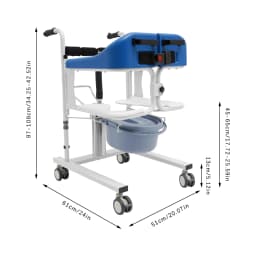 Hydraulic Patient Lifting Wheelchair for Home Transport Wheelchair Patient Lift Wheelchair