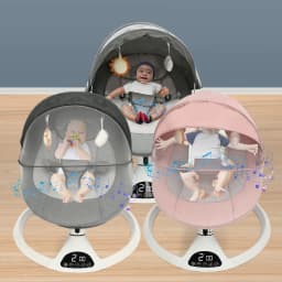 Electric Baby Swing for Baby Calm Chair Rocking Chair with Bluetooth Music Remote Control Children Bed 5m Range Remote Control