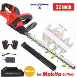 21V Cordless HDGE machine 22-inch electric machine hedge with mah battery and charger with double action blade 3/5 "baking