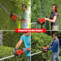 21V Cordless HDGE machine 22-inch electric machine hedge with mah battery and charger with double action blade 3/5 "baking