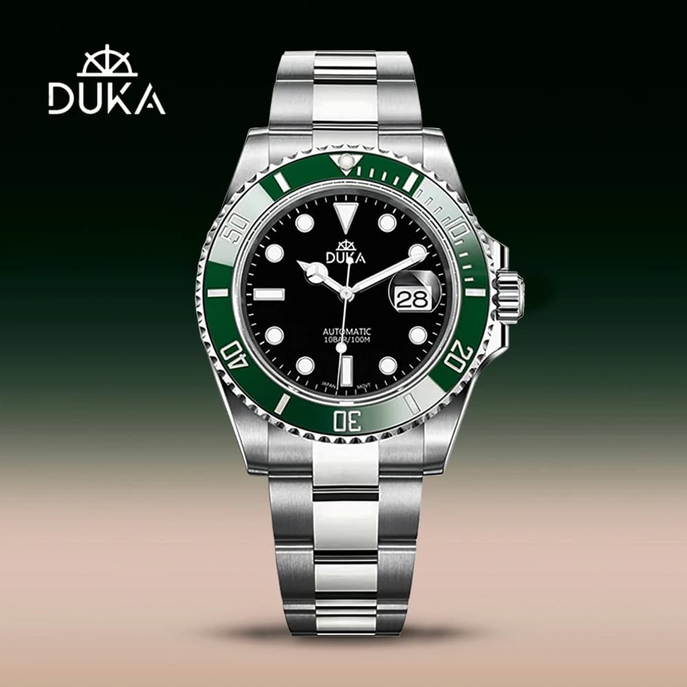 DUKA 2025 New Diving Men's Watches Luxury Men Mechanical Wristwatch NH35 Automatic Watch For Men Sapphire Luminous Ceramic Bezel
