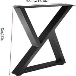 Square Tube Table Legs - 28 Inch Replacement Legs for Coffee Table, Sturdy and Durable, Perfect for Dining Tables, Set of 2