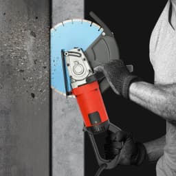 3500W Wall Saw 140mm Cutting Depth, Professional Concrete Saw Diamond Blade w/ Water Cooling for Concrete Slotting