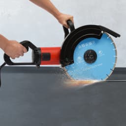 3500W Wall Saw 140mm Cutting Depth, Professional Concrete Saw Diamond Blade w/ Water Cooling for Concrete Slotting