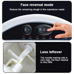 DIVEDEER Household Electric Noodle Machine 160W Multifunctional Automatic Vegetable Dumpling Wrapper Pasta Maker
