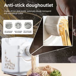 DIVEDEER Household Electric Noodle Machine 160W Multifunctional Automatic Vegetable Dumpling Wrapper Pasta Maker