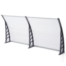 Transparent Lectern Canopy For Front Door Canopy 115cm/150cm/200cm x 90 x 24cm Front Door Canopy, Sun Protection Door Canopy