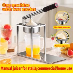 Manual Orange Squeezer 304 Stainless Steel Food Grade Minimalist Compact Ergonomic EVA Handle