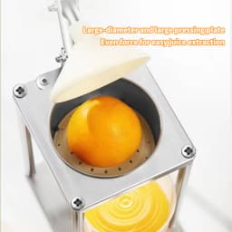 Manual Orange Squeezer 304 Stainless Steel Food Grade Minimalist Compact Ergonomic EVA Handle