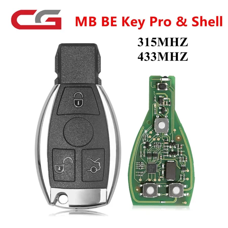 5PCS CGDI CG MB BE KEY Pro 315MHZ/433MHZ Get 1 Free Token for CGDI MB Work with Smart Key Shell 3 Button for Benz