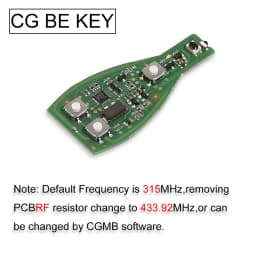 5PCS CGDI CG MB BE KEY Pro 315MHZ/433MHZ Get 1 Free Token for CGDI MB Work with Smart Key Shell 3 Button for Benz