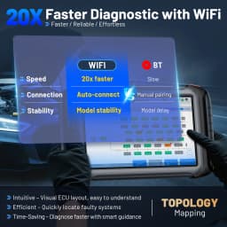 XTOOL IP919 PRO ECU Programmer Car Diagnostic Scanner OBD2 Scanner Key Programming Tool CAN FD DOIP FCA AutoAuth 51+ Resets