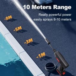 60Bar Cordless High Pressure Wash Washer 20000mAh Gun Auto Clean Foam Generator Water Gun Spray Cleaner Car Washing Machine