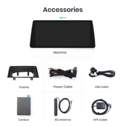 Junsun 12.3” 4G Wireless CarPlay Andorid Auto Car Radio Multimedia For BMW 1 2 3 4 Series F20 F21 F22 F30 F31 F32 F33 F34 F36