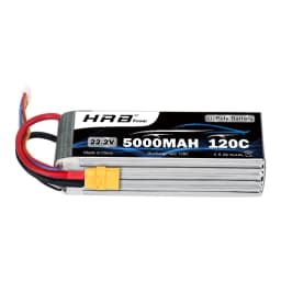 HRB 6S Lipo Battery 22.2v 5000mah Drone Battery 120C With XT90 Connector for RC Car Monster 550E 700E RC helicopter RC Boat