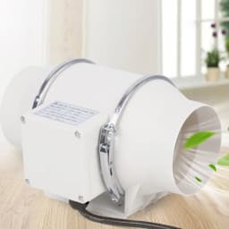 Duct Extractor Fan W/ Powerful Exhaust System 220 m³/h, Ball Bearing Duct Fan for Heating, Cooling and Widely Use