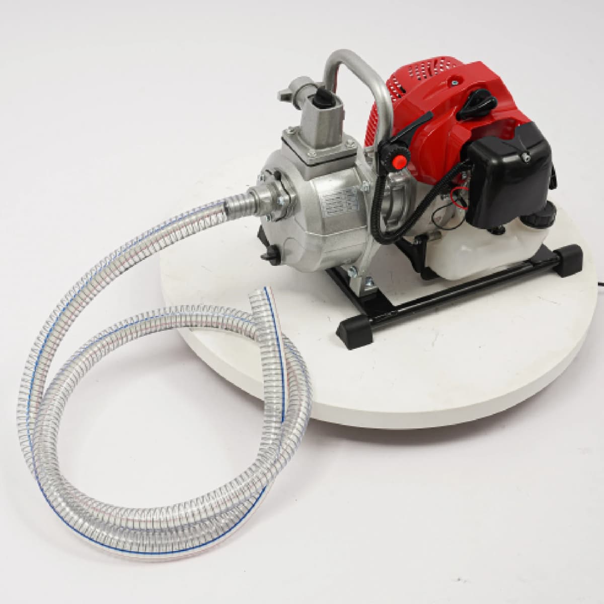 1250W Portable Water Pump 2-Stroke Engine 43CC 1.7HP 8500RPM Gasoline Power Air-cooled Garden Pump Single Cylinder