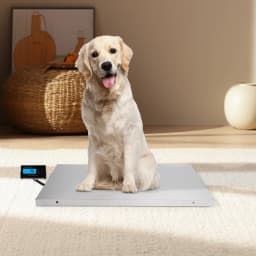 Pet Scales Digital Veterinary 300Kg Stainless Steel Large Robust Animal Three Weighing Units kg/lb/oz With Tare LCD Display