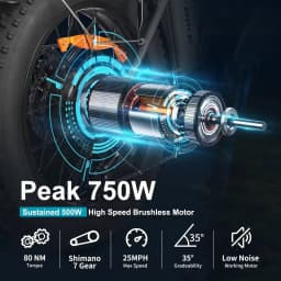 E-bike 500W Powerful Motor 36V13AH Lithium Battery Electric Bike Adult Folding 20*4 Inch Fat Tire All Terrain Electric Bicycle