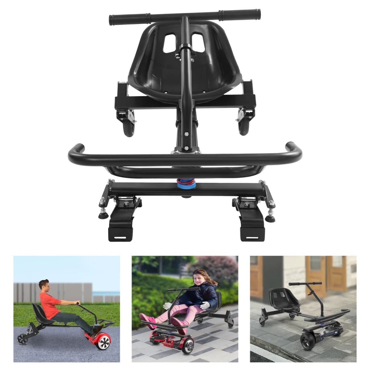 Adjustable Self-Balancing Scooter Stand 180° Direction 3 Gear Height 220lbs Load Capacity for 6.5" 8" 10" Scooters