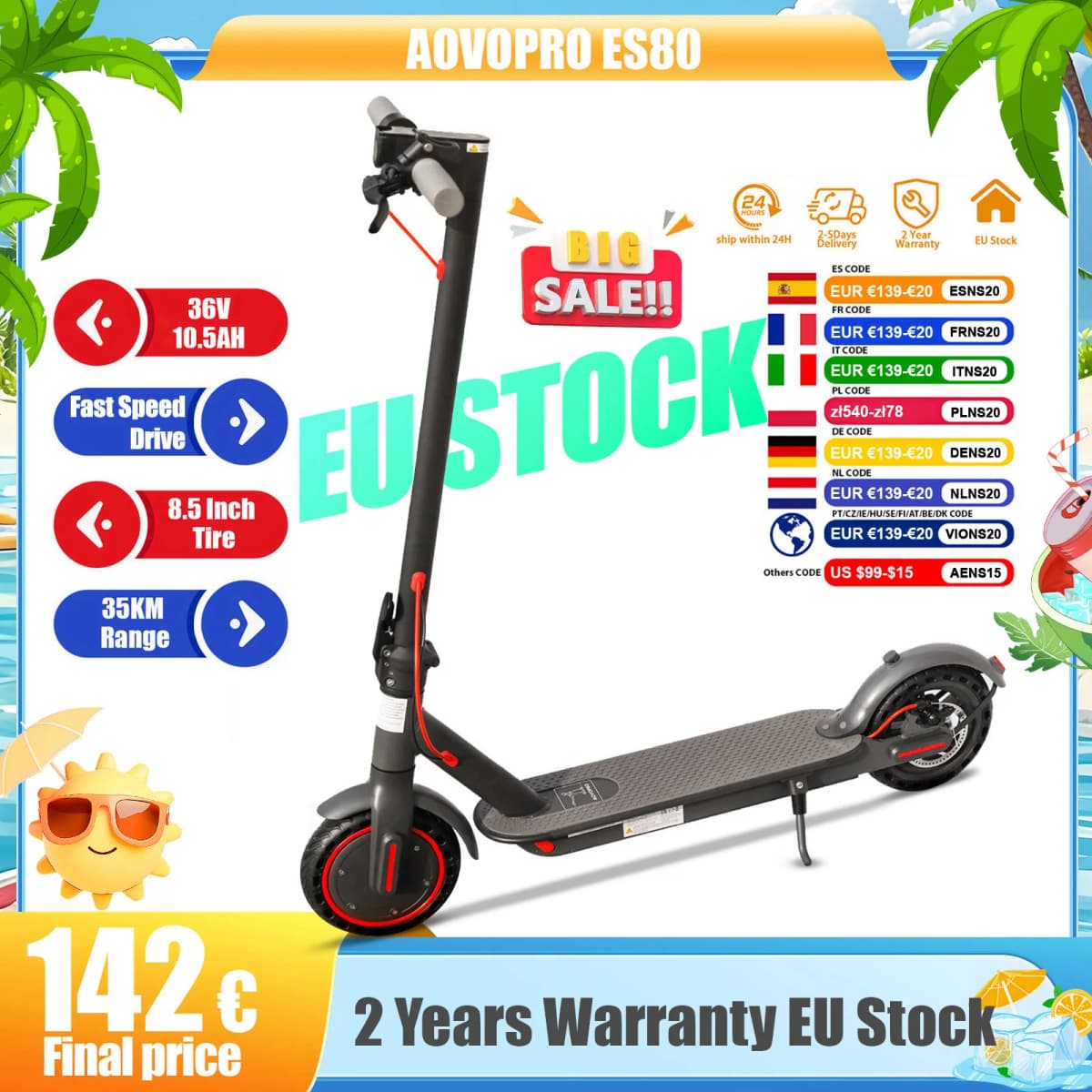 AOVOPRO M365PRO Max Motor Electric Scooter for Adults 35KM Long Range Fast Speed Folding Electric Scooter 8.5 Inch Scooter