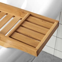 SoBuy FRG212-N 80cm long – Beautiful bamboo bathtub shelf, bathtub board, bathtub top, tub bridge