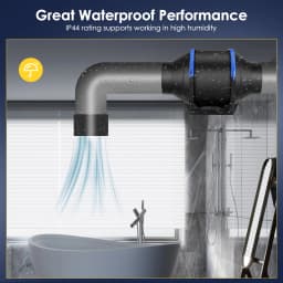 150mm Pipe Exhaust Fan Inline Duct Fan Extractor Low Noise Air Ventilator Bathroom Toilet Wall Fan Duct Fan