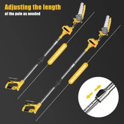 Brushless Telescoping Pole Electric Chainsaw High Branch Chain Saw Woodworking Garden Trimming Saw Power Tool For Makita 18V B