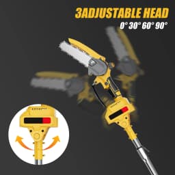 Brushless Telescoping Pole Electric Chainsaw High Branch Chain Saw Woodworking Garden Trimming Saw Power Tool For Makita 18V B