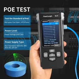 NOYAFA NF-8506 Network Cable Tester Multifunction Cable Tracker Support PING Test/IP Scan/PoE Measure Length Wiremap Tester