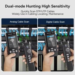 NOYAFA NF-8506 Network Cable Tester Multifunction Cable Tracker Support PING Test/IP Scan/PoE Measure Length Wiremap Tester