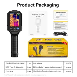 NOYAFA NF-524 Thermal Imager Camera Professional Handheld 120*90 Resolution -10~400℃ 8 Color Palette Save Pictures PC analysis