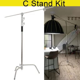 Cross Arm Stainless Steel Kit Foldable Boom Arm Light Stand Tripod For Spot Light Softbox Photo Studio Accessories
