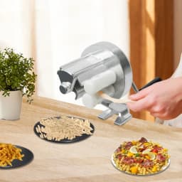 Pasta Maker Machine with Ergonomic Handle, Sturdy Aluminum Alloy Construction, Non-Slip and Comfortable Grip, Easy to Use,
