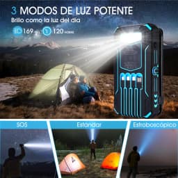 26800mAh Solar Power Bank Fast Wireless Charger Powerbank for iPhone 16 Samsung S24 Huawei Xiaomi PD 18W Fast Charging Powerbank