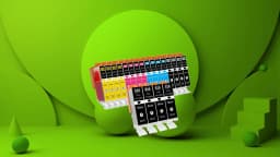 Jhaan 525XL 526XL Multipack 20P Ink Cartridges Compatible with Canon Pixma IP4850 IP4900 IP4950 MG6250 MG8150 MG8250 MX885 MX895