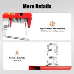 Lift Electric Hoist Single or Double Rope Operation Modes Electric Hoist Built-in Safety Brake Mechanism High Lifting Capacity