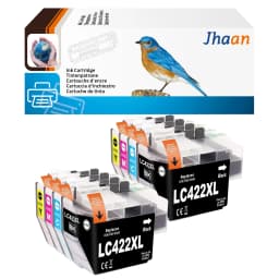 Jhaan LC422XL Compatible with Brother MFC-J5345DW MFC-J5740DW MFC-J6940DW MFC-J6540DW (2 Black, 2 Cyan, 2 Magenta, 2 Yellow)