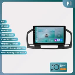 9" Hizpo 2Din CarPlay Android Auto Car Radio for Buick Regal Opel Insignia 2009 - 2013 UIS7862 Multimedia GPS RDS DSP 360 CAM