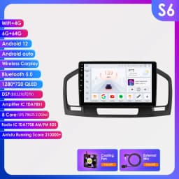 9" Hizpo 2Din CarPlay Android Auto Car Radio for Buick Regal Opel Insignia 2009 - 2013 UIS7862 Multimedia GPS RDS DSP 360 CAM