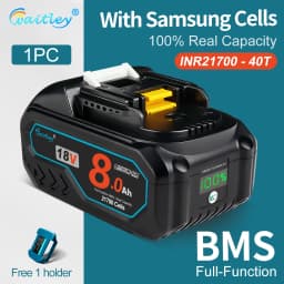Waitley 21700 Powerful Battery For Makita 18V Power Tools 8Ah Real capacity Rechargeable batteries Replacement Accessories
