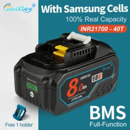 Waitley 21700 Powerful Battery For Makita 18V Power Tools 8Ah Real capacity Rechargeable batteries Replacement Accessories