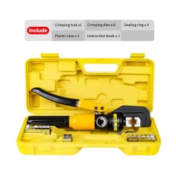 4/6/10/16/25/35/50/70mm² Hydraulic Clamp Home Hydraulic Crimping Tool DIY Cable Wiring Crimping Plier Cordless Hydraulic Press
