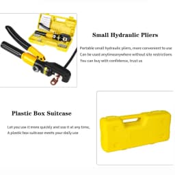 4/6/10/16/25/35/50/70mm² Hydraulic Clamp Home Hydraulic Crimping Tool DIY Cable Wiring Crimping Plier Cordless Hydraulic Press