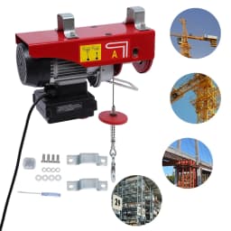 440LBS Electric Hoist With Wireless Remote Control & Slings Electric Winch 110V Electric Hoist For Lifting In Factories