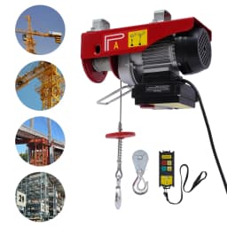 440LBS Electric Hoist With Wireless Remote Control & Slings Electric Winch 110V Electric Hoist For Lifting In Factories
