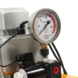 750W Electric Hydraulic Pump Machine 2-70Mpa, 10000 PSI, Single Acting with Manual Valve Oil Pressure Pump, 7L Tank with Pedal