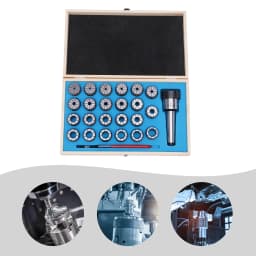 MTB4-ER40 Set 23pcs Clamping Pliers Tool Spring Steel Fixture Kit Diameter 4-26mm for Milling/Drilling Machine, Lathe