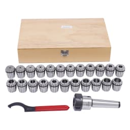 MTB4-ER40 Set 23pcs Clamping Pliers Tool Spring Steel Fixture Kit Diameter 4-26mm for Milling/Drilling Machine, Lathe